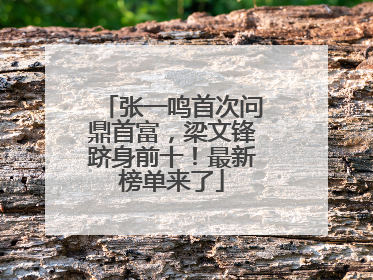 张一鸣首次问鼎首富，梁文锋跻身前十！最新榜单来了