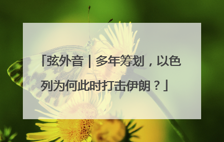 弦外音｜多年筹划，以色列为何此时打击伊朗？