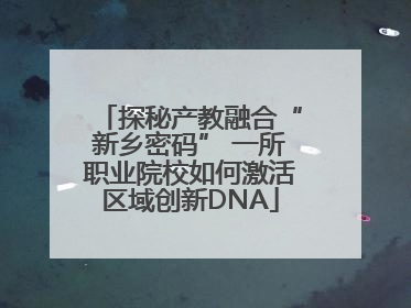 探秘产教融合“新乡密码” 一所职业院校如何激活区域创新DNA