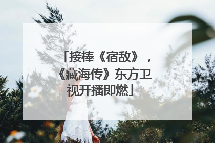 接棒《宿敌》，《藏海传》东方卫视开播即燃
