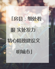 房县：细处着眼 实处发力 精心精致建设文明城市