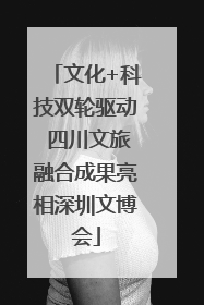 文化+科技双轮驱动 四川文旅融合成果亮相深圳文博会