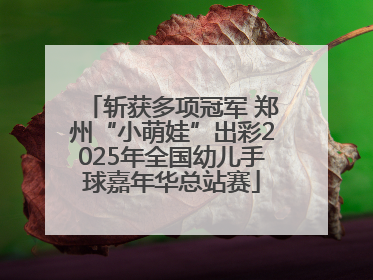 斩获多项冠军 郑州“小萌娃”出彩2025年全国幼儿手球嘉年华总站赛