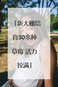 新大棚培育30余种草莓 活力拉满