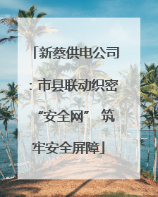 新蔡供电公司：市县联动织密“安全网” 筑牢安全屏障