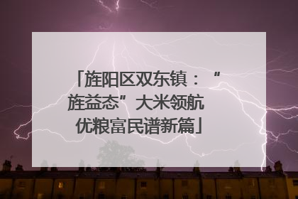 旌阳区双东镇：“旌益态”大米领航 优粮富民谱新篇