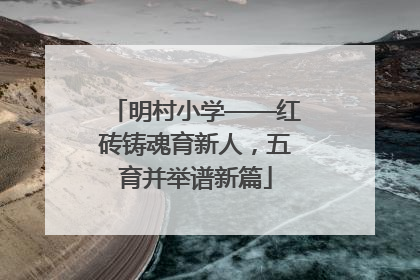 明村小学——红砖铸魂育新人，五育并举谱新篇