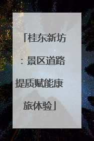 桂东新坊：景区道路提质赋能康旅体验