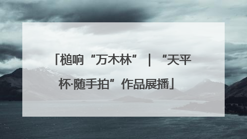槌响“万木林”｜“天平杯·随手拍”作品展播
