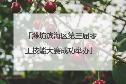 潍坊滨海区第三届零工技能大赛成功举办
