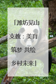 潍坊见山支教：美育筑梦 共绘乡村未来
