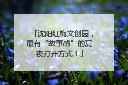 沈阳红梅文创园，最有“故事感”的夏夜打开方式！