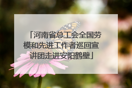 河南省总工会全国劳模和先进工作者巡回宣讲团走进安阳鹤壁