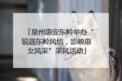 泉州惠安东岭举办“镜遇东岭风情，影映惠女风采”采风活动