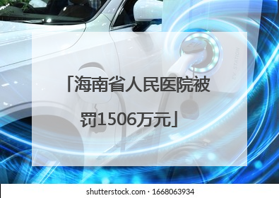 海南省人民医院被罚1506万元