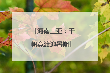 海南三亚：千帆竞渡迎暑期