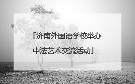 济南外国语学校举办中法艺术交流活动