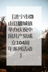 济宁市微山县驩城镇举办庆祝中国共产党成立104周年系列活动