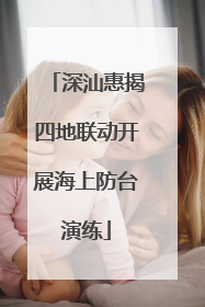 深汕惠揭四地联动开展海上防台演练