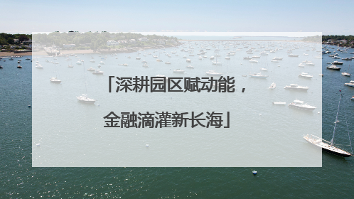 深耕园区赋动能，金融滴灌新长海