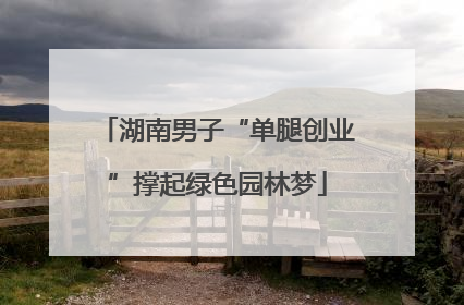 湖南男子“单腿创业”撑起绿色园林梦