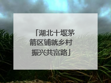 湖北十堰茅箭区铺就乡村振兴共富路