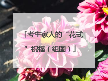 考生家人的“花式”祝福（组图）