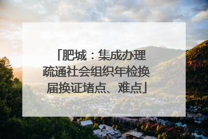 肥城：集成办理 疏通社会组织年检换届换证堵点、难点