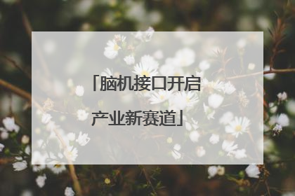 脑机接口开启产业新赛道