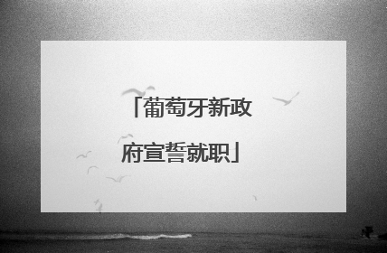 葡萄牙新政府宣誓就职