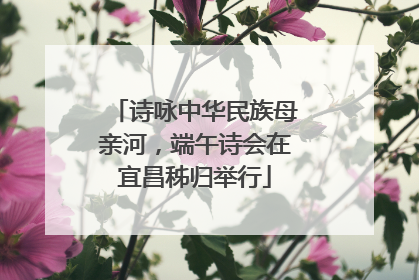 诗咏中华民族母亲河，端午诗会在宜昌秭归举行