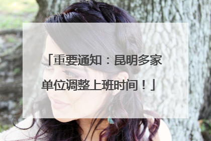 重要通知：昆明多家单位调整上班时间！
