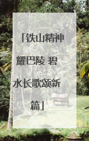 铁山精神耀巴陵 碧水长歌颂新篇