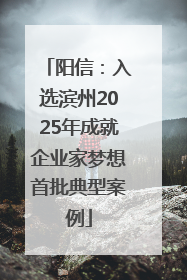 阳信：入选滨州2025年成就企业家梦想首批典型案例