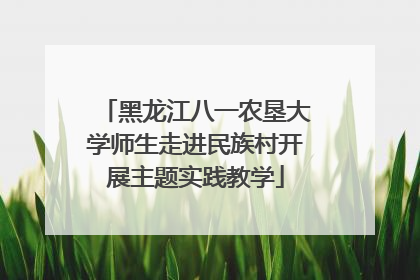 黑龙江八一农垦大学师生走进民族村开展主题实践教学