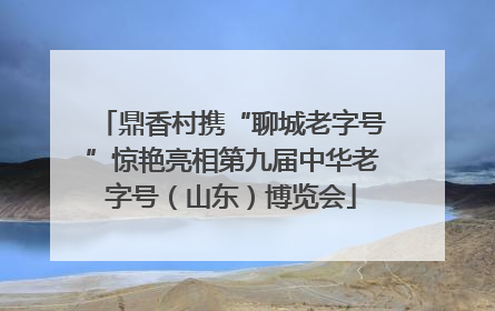 鼎香村携“聊城老字号”惊艳亮相第九届中华老字号（山东）博览会