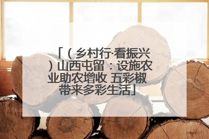 （乡村行·看振兴）山西屯留：设施农业助农增收 五彩椒带来多彩生活