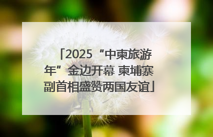 2025“中柬旅游年”金边开幕 柬埔寨副首相盛赞两国友谊