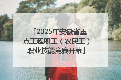 2025年安徽省重点工程职工（农民工）职业技能竞赛开幕