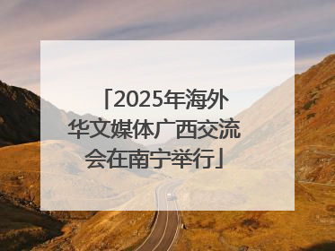 2025年海外华文媒体广西交流会在南宁举行