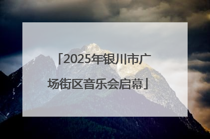2025年银川市广场街区音乐会启幕