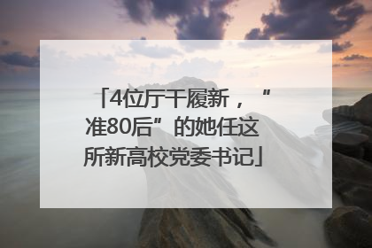 4位厅干履新，“准80后”的她任这所新高校党委书记
