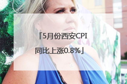 5月份西安CPI同比上涨0.8%