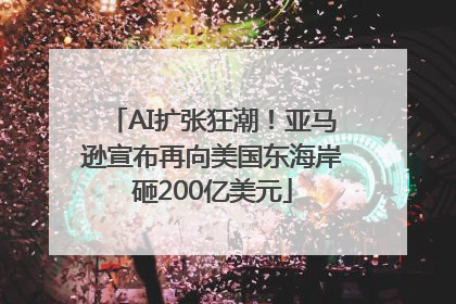 AI扩张狂潮！亚马逊宣布再向美国东海岸砸200亿美元