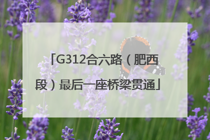 G312合六路（肥西段）最后一座桥梁贯通